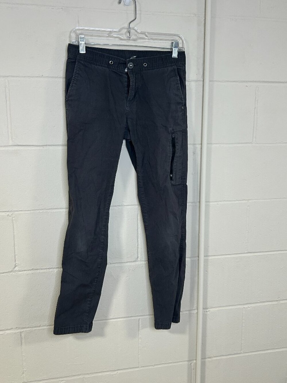 Vuori Pants Womens Extra Small Ripstop Canvas Tapered Zip Pocket Mid Rise Gray